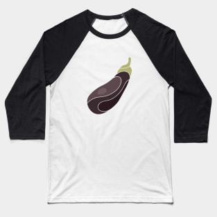 Eggplant - Stylized Food Baseball T-Shirt